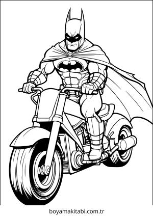 Batman boyama sayfası – kolay boyama, eğitici aktivite