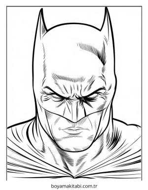 Batman boyama sayfası – yaratıcılık, eğlenceli etkinlik
