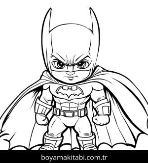 Batman boyama sayfası,  coloring page, karakterli, sevimli, masalsı