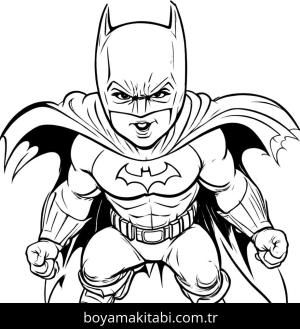 Batman boyama sayfası,  coloring page, popüler, yuvarlak hatlı, harika
