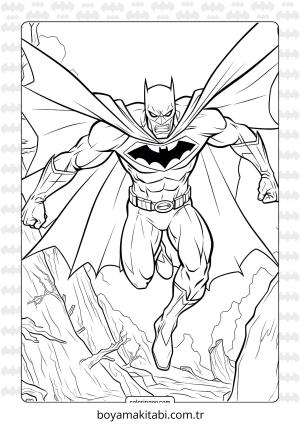 Batman boyama sayfası – evde etkinlik, ücretsiz yazdır
