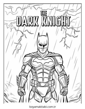 Batman boyama sayfası – yaratıcılığı geliştirir, keyifli zaman