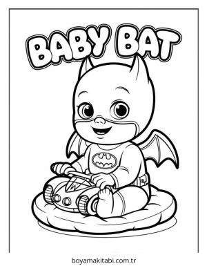 Batman boyama sayfası – evde etkinlik, ücretsiz yazdır