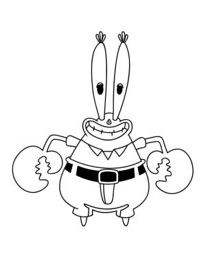 Bay Krabs boyama sayfası,  coloring page, Bay Yengeç Eğlencesi, 