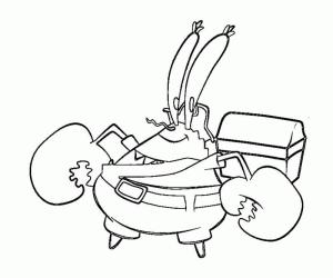 Bay Krabs boyama sayfası,  coloring page, Bay Yengeç Yazdırılabilir, 