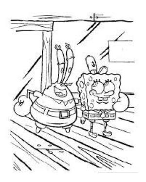 Bay Krabs boyama sayfası,  coloring page, Bay Yengeç ve Sünger Bob, 