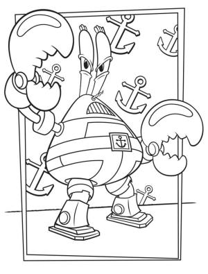 Bay Krabs boyama sayfası,  coloring page, Harika Bay Yengeçler, 