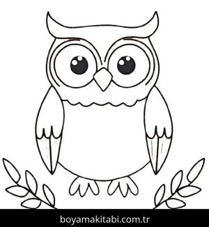 Baykuş boyama sayfası 50913,  coloring page, 
