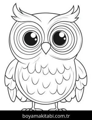 Baykuş boyama sayfası 50894,  coloring page, 