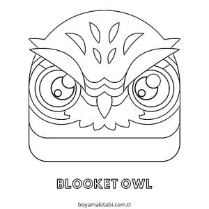 Baykuş boyama sayfası – çocuklar için, çizgi film temalı