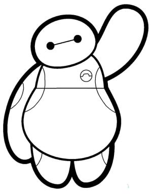 Baymax boyama sayfası,  coloring page, Baymax Chibi, 