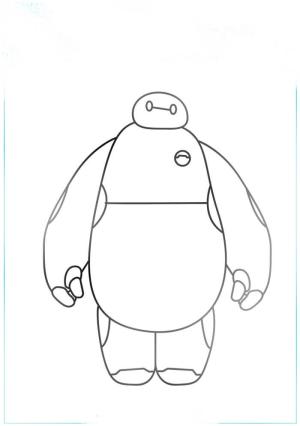 Baymax boyama sayfası,  coloring page, baymax kahramanı, 