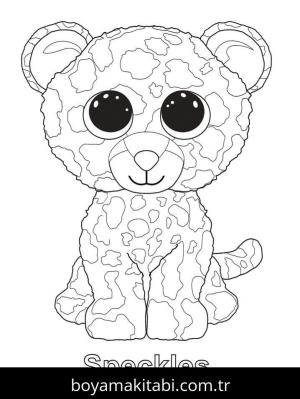 Beanie Boo boyama sayfası – keyifli zaman, renkli çizimler