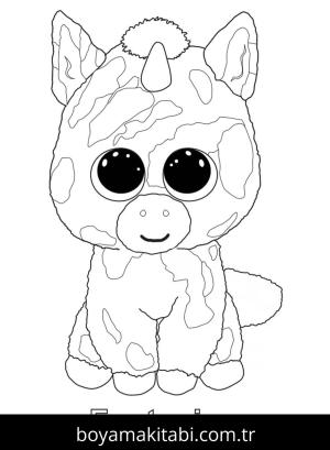 Beanie Boo boyama sayfası – yaratıcılığı geliştirir, keyifli zaman