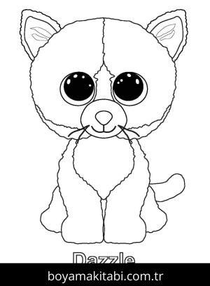 Beanie Boo boyama sayfası – ücretsiz yazdır, boyama etkinliği