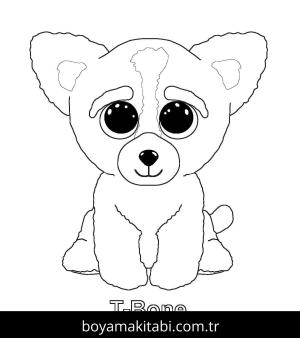 Beanie Boo boyama sayfası – boyama etkinliği, çocuk aktivitesi