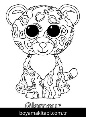 Beanie Boo boyama sayfası – yaratıcılığı geliştirir, keyifli zaman