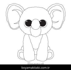 Beanie Boo boyama sayfası – eğitici aktivite, yaratıcılık