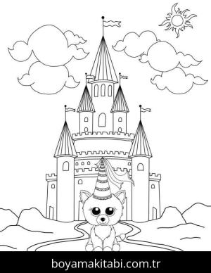 Beanie Boo boyama sayfası – evde etkinlik, ücretsiz yazdır