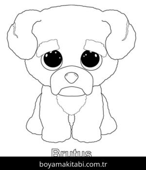 Beanie Boo boyama sayfası – boyama çalışması, yaratıcılığı geliştirir