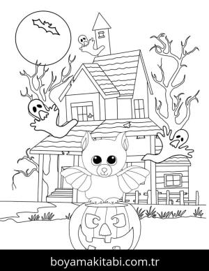 Beanie Boo boyama sayfası – PDF indir, sevimli karakter