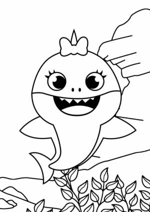 Bebek Köpekbalığı boyama sayfası,  coloring page, Müthiş Bebek Köpekbalığı, 