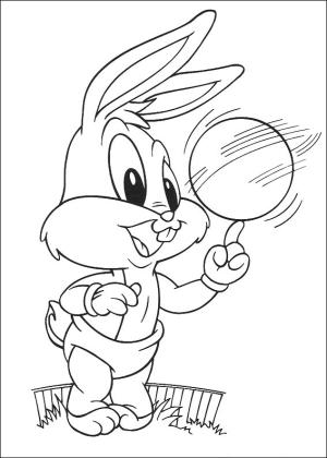 Bebek Looney Şarkıları boyama sayfası,  coloring page, Topla Oynayan Bebek Böcekler, 