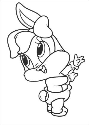 Bebek Looney Şarkıları boyama sayfası,  coloring page, Mutlu Bebek Lola, 