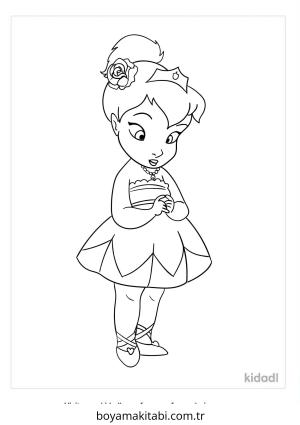 Bebek Prenses boyama sayfası – yaratıcılık, eğlenceli etkinlik