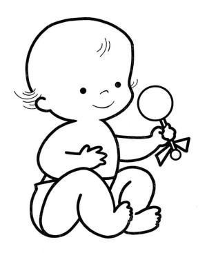 Bebek boyama sayfası,  coloring page, Oyuncak Bebek Kız, 