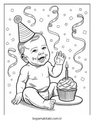 Bebek boyama sayfası – yaratıcılığı geliştirir, keyifli zaman