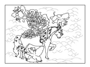 Bella Sara boyama sayfası,  coloring page, Bella Sara ve Arkadaşları, 