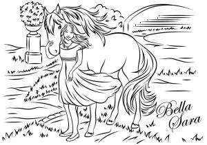 Bella Sara boyama sayfası,  coloring page, Sara ve Bella, 