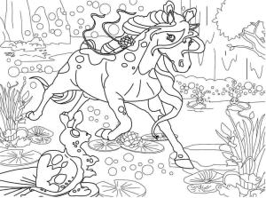 Bella Sara boyama sayfası,  coloring page, Ormandaki Bella Sara, 