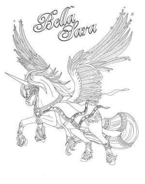 Bella Sara boyama sayfası,  coloring page, Süper havalı Bella Sara, 