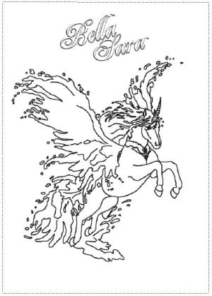 Bella Sara boyama sayfası,  coloring page, Ateşli Bella Sara, 