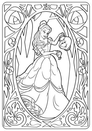 Belle boyama sayfası,  coloring page, Güzel ve Çirkin’den Belle, 