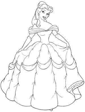 Belle boyama sayfası,  coloring page, Güzel Belle, 