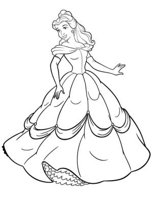 Belle boyama sayfası,  coloring page, Harika Bella, 