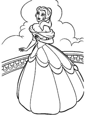 Belle boyama sayfası,  coloring page, Harika Belle, 