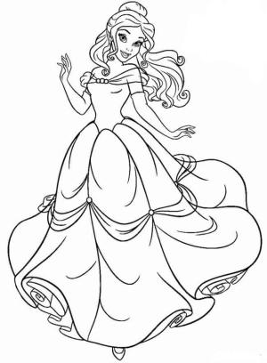 Belle boyama sayfası,  coloring page, Eğlenceli Belle, 