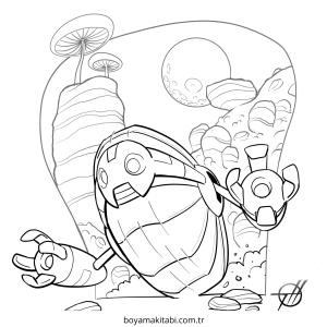 Ben 10 boyama sayfası – PDF indir, sevimli karakter