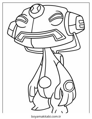 Ben 10 boyama sayfası – okul öncesi, evde etkinlik