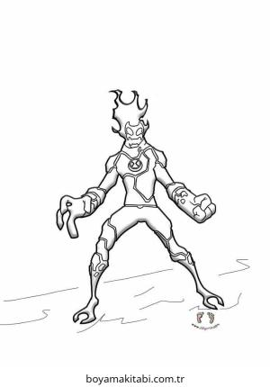 Ben 10 boyama sayfası – yaratıcılık, eğlenceli etkinlik