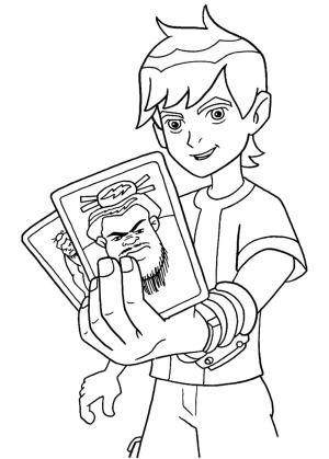 Ben 10 boyama sayfası,  coloring page, Sumo Kartları ile Ben, 