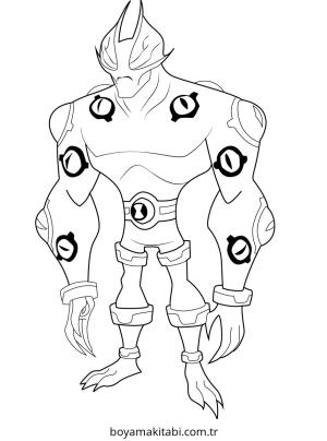 Ben 10 boyama sayfası – sanatsal çalışma, çocuklar için