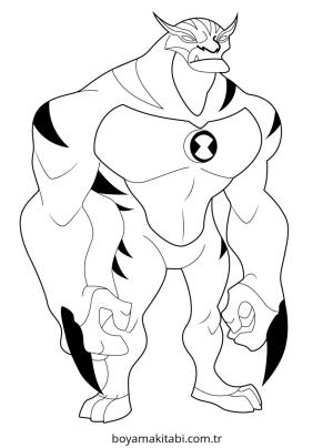 Ben 10 boyama sayfası – boyama etkinliği, çocuk aktivitesi
