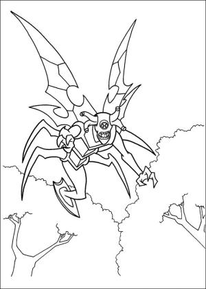 Ben 10 boyama sayfası,  coloring page, Kokuşmuş Lepidopteran, 