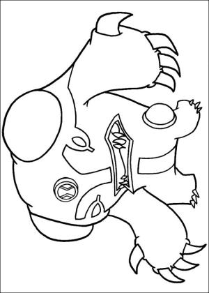 Ben 10 boyama sayfası,  coloring page, Kızgın Gülle, 