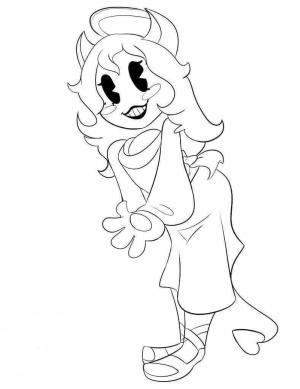 Bendy ve Mürekkep Makinesi boyama sayfası,  coloring page, Alice Anjo Sorrindo, 